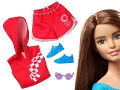 Набор одежды для Barbie  Olympics 2020 красный костюм (повреждения упаковки)