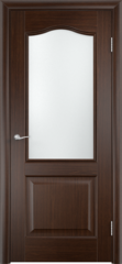 Межкомнатная дверь Классика / Цвет Венге / Остекление "Сатинато" / Двери Верда