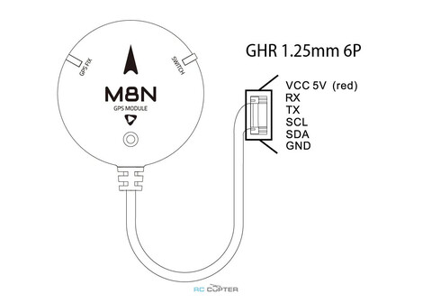 Второй модуль GPS M8N для Pixhawk 6C HolyBro