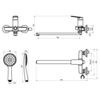 Lemark LM11451C Смеситель Lemark Verba универсальный (LM11451C)