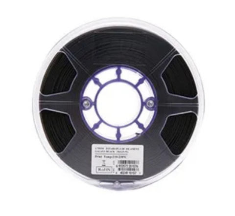 Катушка пластика eStars-PLA Esun, 1.75 мм, 1 кг, светящаяся в темноте, черная