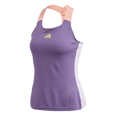 Топ теннисныйAdidas Women Y-Tank Heat Ready - tech purple/shock yellow