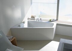 Duravit 760220002001000/PA8710062/790202000001000 Гидромассажная ванна, Duravit, Paiova, шгв 1700*1300*460, струйная система, цвет ванный-белый, цвет панели-дуб антрацит фото