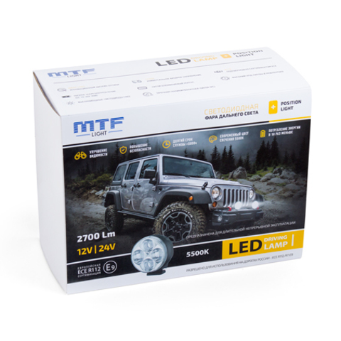 Фара дальнего света MTF Light JL9810 12-24В, 30Вт, 2700ЛМ