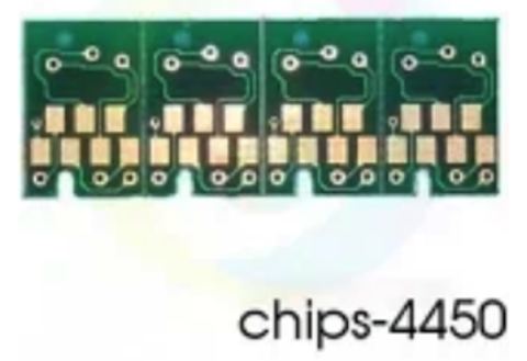 Чипы для ПЗК/ДЗК к Epson Stylus Pro 4450 для перезаправляемых картриджей T6143, T6144, T6142, T6148 (комплект 4 цвета)