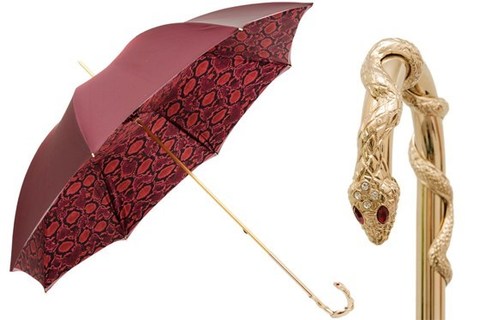 Зонт-трость Pasotti - Red Python Umbrella, Италия.