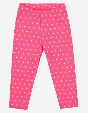 Бриджи в горошек Crockid, цвет клюква