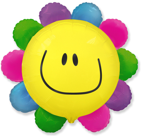 Фольгированный шар Цветок солнечная улыбка