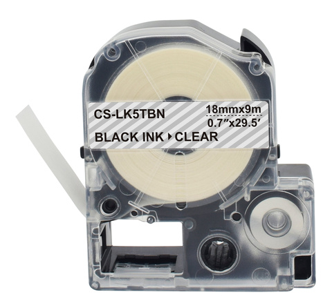 Картридж ленточный Cactus CS-LK5TBN черный для Epson LW400, LW700, LW600P, LW1000P, K400, Z700, Z900