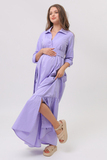 Платье для беременных 10343 сиреневый