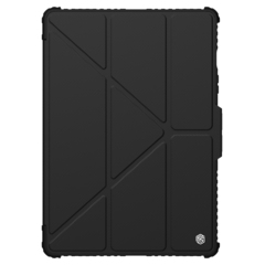 Чехол книжка от Nillkin для планшета Samsung Galaxy Tab S9 и Tab S10 FE, серия Bumper Pro Case-Multi Angle Folding Style, с защитной шторкой для камеры