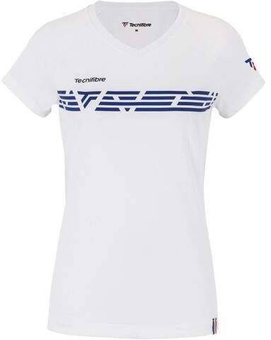 Женская теннисная футболка Tecnifibre Lady F2 Airmesh - white/royal