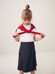 Юбка школьная для девочки Next Q76-894, Темно-серый