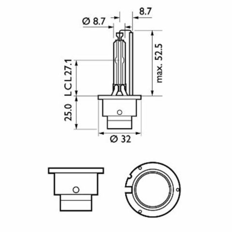 Лампа ксеноновая D4S PHILIPS 1 шт. P32D-5 42402VIC1