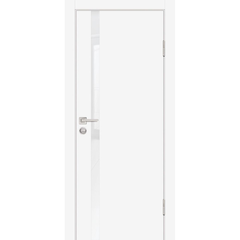 Купить Межкомнатная дверь экошпон Profilo Porte P-8 белая кромка ABS остеклённая