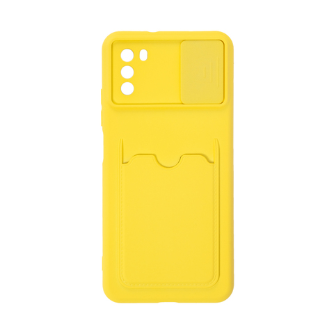 Чехол для телефона X-Game XG-S121 для POCO M3 Жёлтый Card Holder