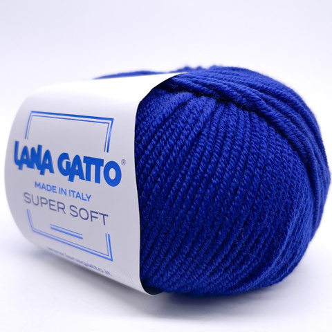 Пряжа Lana Gatto Super Soft 14339 синий (уп.10 мотков)