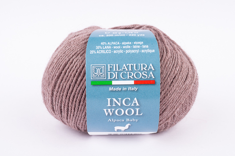 FILATURA DI CROSA Inca Wool (40% беби альпака, 35% шерсть, 25% полиакрил, 50гр/200м)