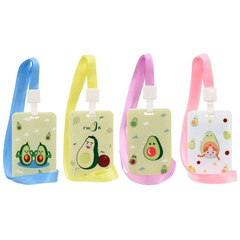 
          Бейдж вертикальный на шнурке для школьников с авокадо, MC-Basir, размер 11*6,8 см, бейджик детский ребенку в школу, цветной