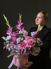 Цветы в коробке «Джем»