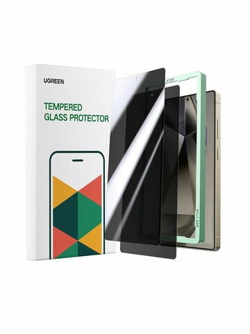 Защитная пленка для экрана с рамкой для установки  UGREEN SP882 (65171) Privacy Screen Protector with Installation Frame для Samsung Galaxy S25 Ultra 2шт, прозрачный