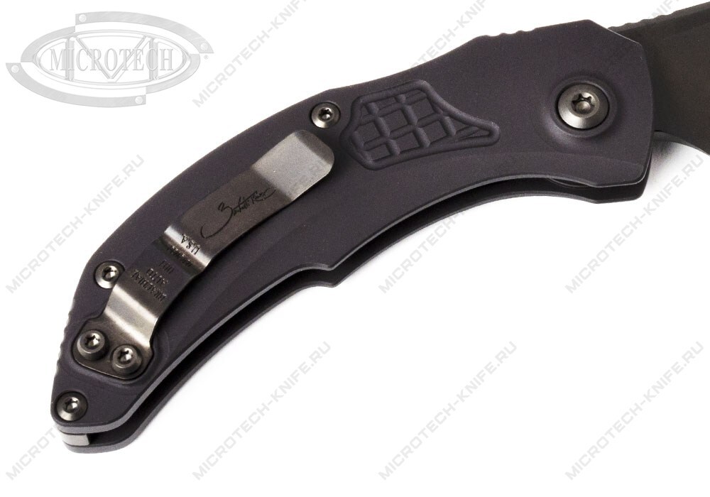 Нож Microtech Bastinelli Brachial 001 DLC Shadow 268A-1DLCTSH