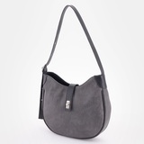 Сумка Саломея 328 македония серый + черный