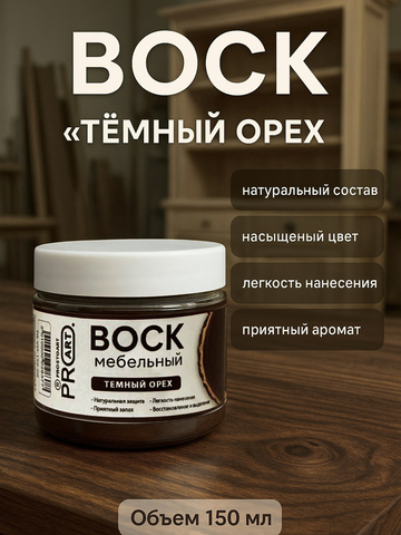 Воск мебельный, Темный орех, ProArt