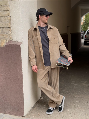 Брюки "Velvet" бежевые