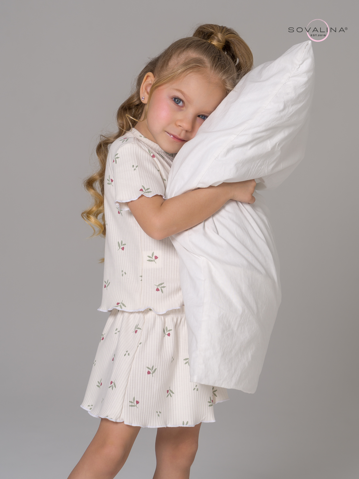 Пижама Элли бордовые тюльпанчики