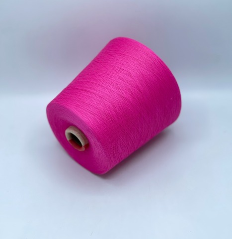 Бобинная пряжа,Cotton combed, 2540м. 100%Хлопок, Розовый(8026), 39223