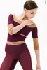 4 Sleeves Horizon leotard | wine