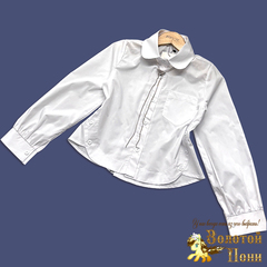 Блуза хлопок девочке (9-12) 260424-SH802