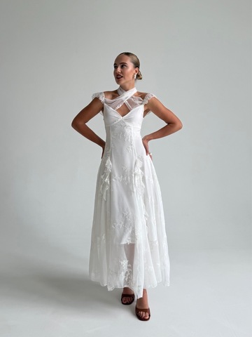 Сарафан Swan молочный
