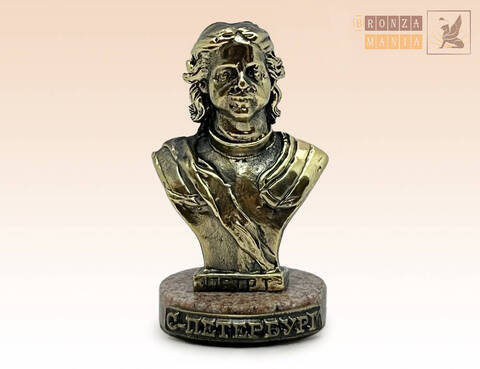 фигурка бюст Петр 1 на граните