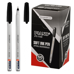 Ручка шариковая, масляная, Piano, чёрные чернила, серия "Correct", трёхгранный корпус, 50 шт