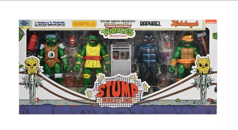 Фигурка NECA Teenage Mutant Ninja Turtles: Stump Wrestling Turtles 4-Pack