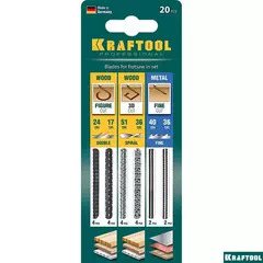 KRAFTOOL 130 мм, полотна для лобзика (15348-H20)