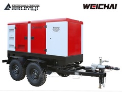 Дизельный генератор Азимут ЭД-75-Т400-1РКМ7 Weichai на шасси в кожухе