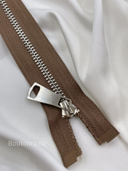 Молния коричневая серебро