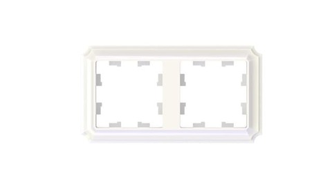 Рамка на 2 поста. Цвет Жемчуг. Schneider Electric(Шнайдер электрик). AtlasDesign Antique. ATN100402