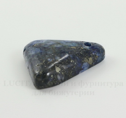Подвеска Ляпис Лазурит (прессов., тониров) (цвет - темно-синий) 27,4х25,6х8 мм №82
