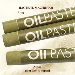 Пастель художественная масляная MUNGYO Oil Pastels Желто-серый №534 (3шт)