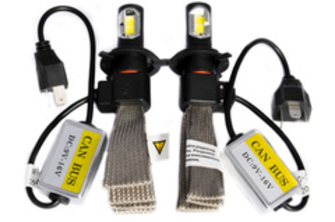 LED лампы головного света Viper C-3 H4, (гибкий кулер), комплект