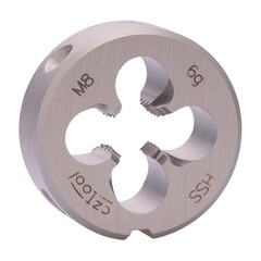 Плашка М 8,0х1,25 DINEN22568 HSS 6g 25х9мм (Стружколом) Bucovice(CzTool) 270080