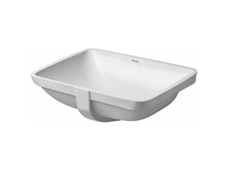 Duravit 3054900001 Duravit Starck 3 Раковина для встраивания снизу, с перел.,включая крепл.для встр. в дерев. столеш.,490x365мм, с покрытием WonderGlis Цвет белый