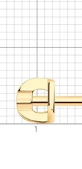 70906- Застежка завинчивающаяся для серег гвоздиков SOKOLOV из золота 585 пробы, 1 шт.