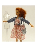 Костюм с шифоновым платьем - На кукле. Одежда для кукол, пупсов и мягких игрушек.