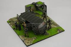 Diorama Anti-Terrorist Operation Chechnya UAZ-452 1:43 Handmade