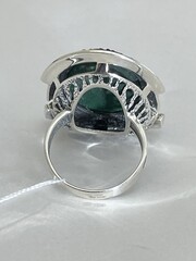 Тайна-малахит (кольцо из серебра)